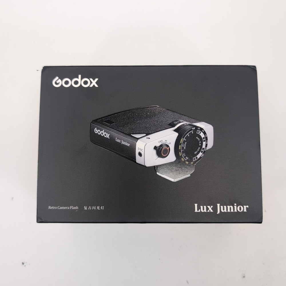 Godox Lux Junior Retro Camera Flash Hot Shoe Boxed Leica Nikon Canon